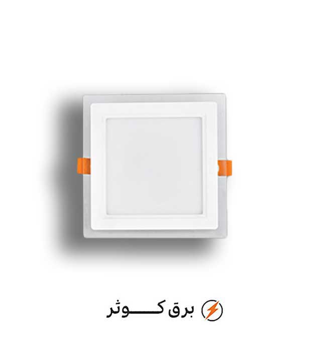 پنل گلاریس 12 وات مربعی سفید پارس شعاع