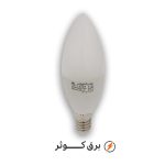 لامپ شمعی 6 وات مات سفید پارس شعاع توس