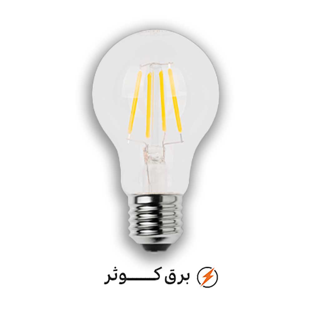 لامپ LED حبابی 8 وات A60 فیلامنتی پارس شعاع توس