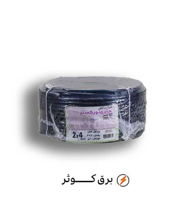 کابل افشان 4*2 هادی نور (حلقه)