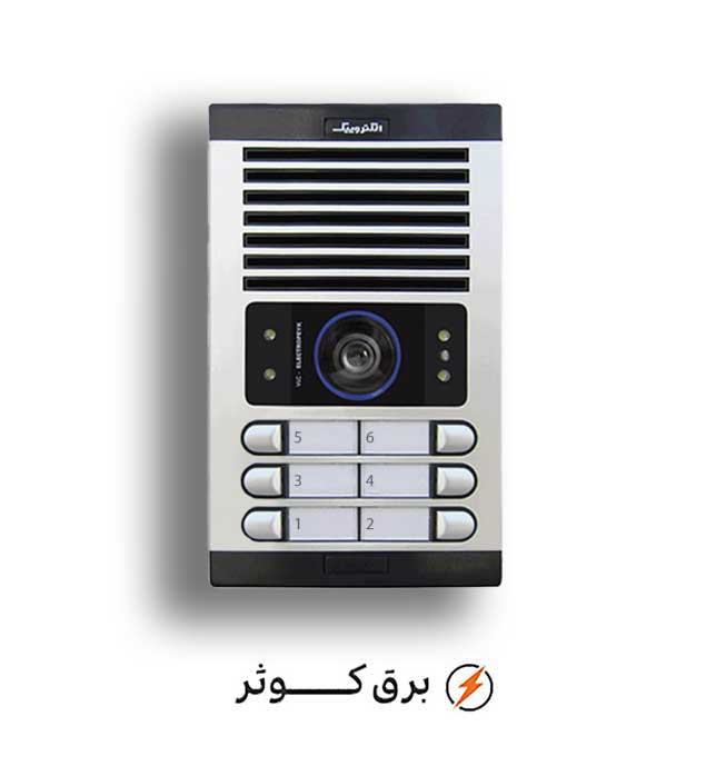 آیفون الکتروپیک پنل 6 طبقه افقی 1086 تصویری