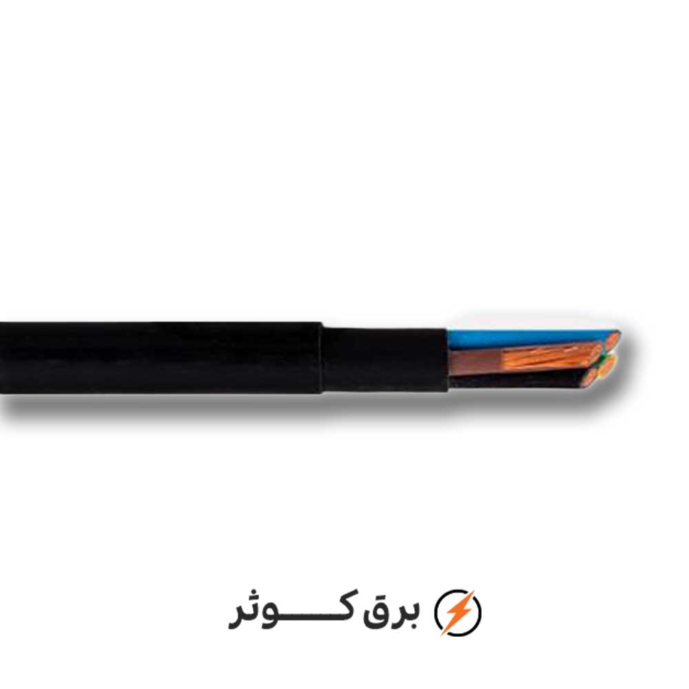 کابل افشان 1*4 هادی نور مشکی (متری)