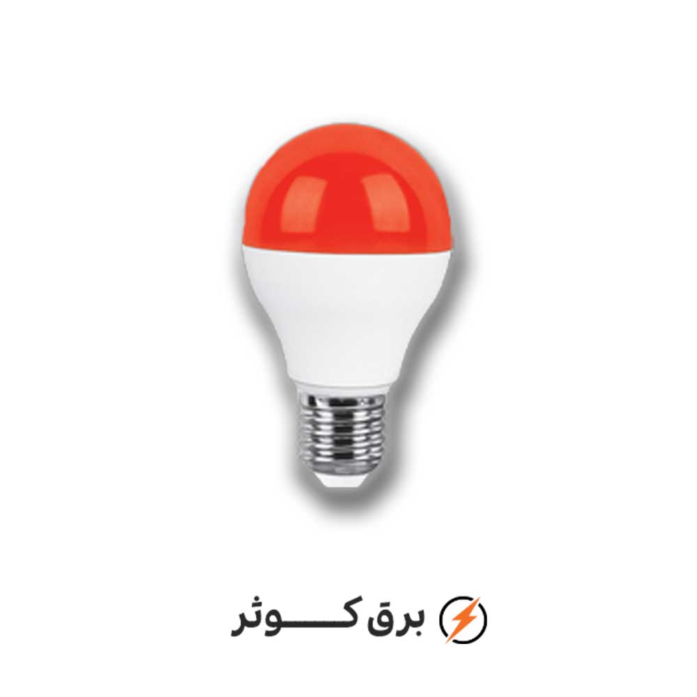 لامپ 9 وات رنگی قرمز پارس شعاع توس