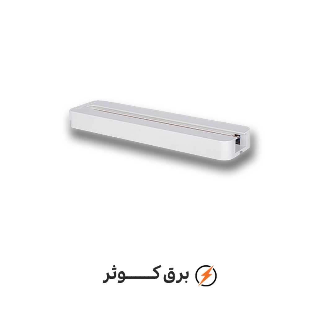 ریل تکی 21 سانتی سفید پارس شعاع توس
