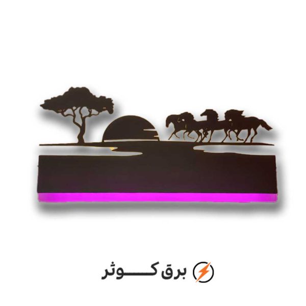 شبخواب مستطیلی (اسبها و غروب)
