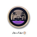 شبخواب LED گرد بزرگ (نخل و قو )