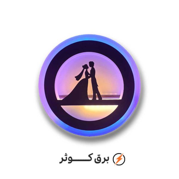 شبخواب LED گرد بزرگ (عروس داماد)