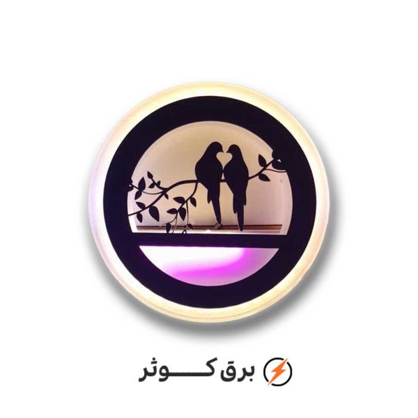 شبخواب LED گرد بزرگ (دو پرنده )
