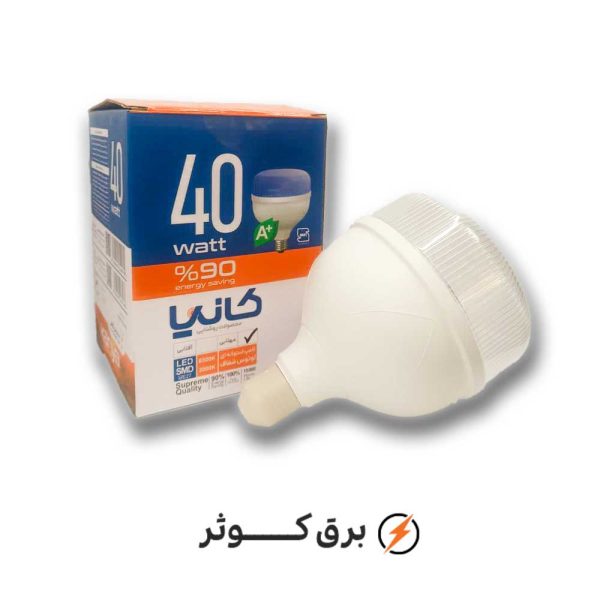 کانیا لامپ استوانه شفاف 40 وات سفید