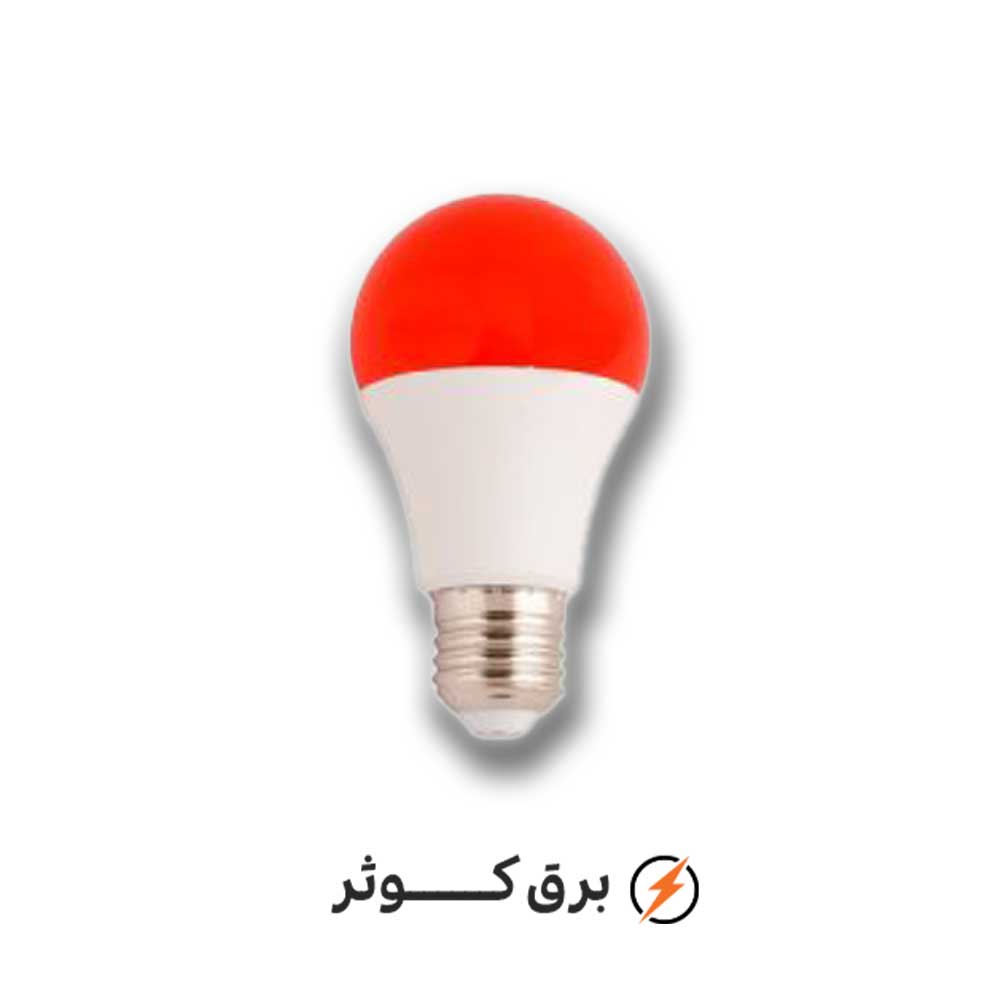 لامپ 9 وات رنگی قرمز کانیا
