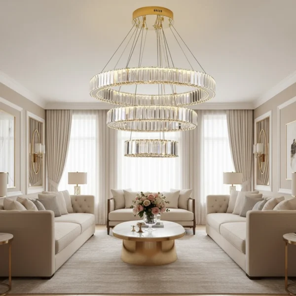 لوستر کریستالی DNA سه طبقه کوثر کد7020108