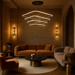 لوستر مدرن SMD مربع چهار طبقه کوثر کد 7020101