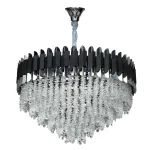 لوستر فلزی قطر65 کروم-مشکی 2332 - Image 3