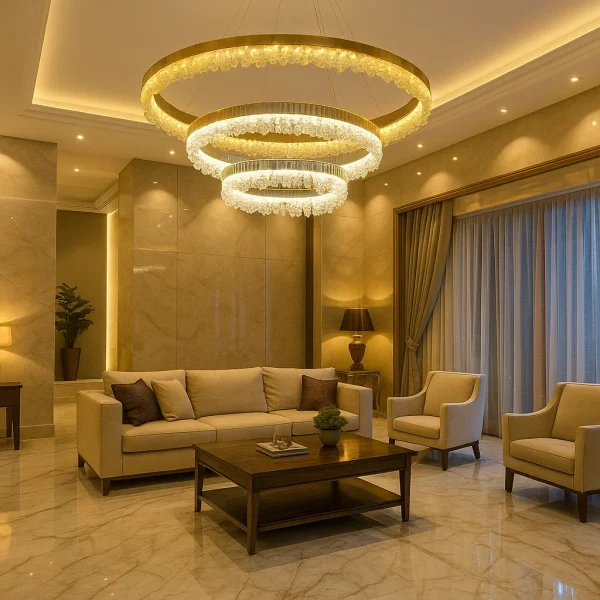لوستر اسپیرال سه طبقه 35*55*75