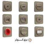 کلید پریز ایران الکتریک مدل اسپیناس پلکسی بژ زه بژ - Image 2