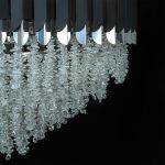 لوستر فلزی قطر65 کروم-مشکی 2332 - Image 4