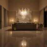 لوستر کریستالی درختی گلاریو نامنظم کوثر