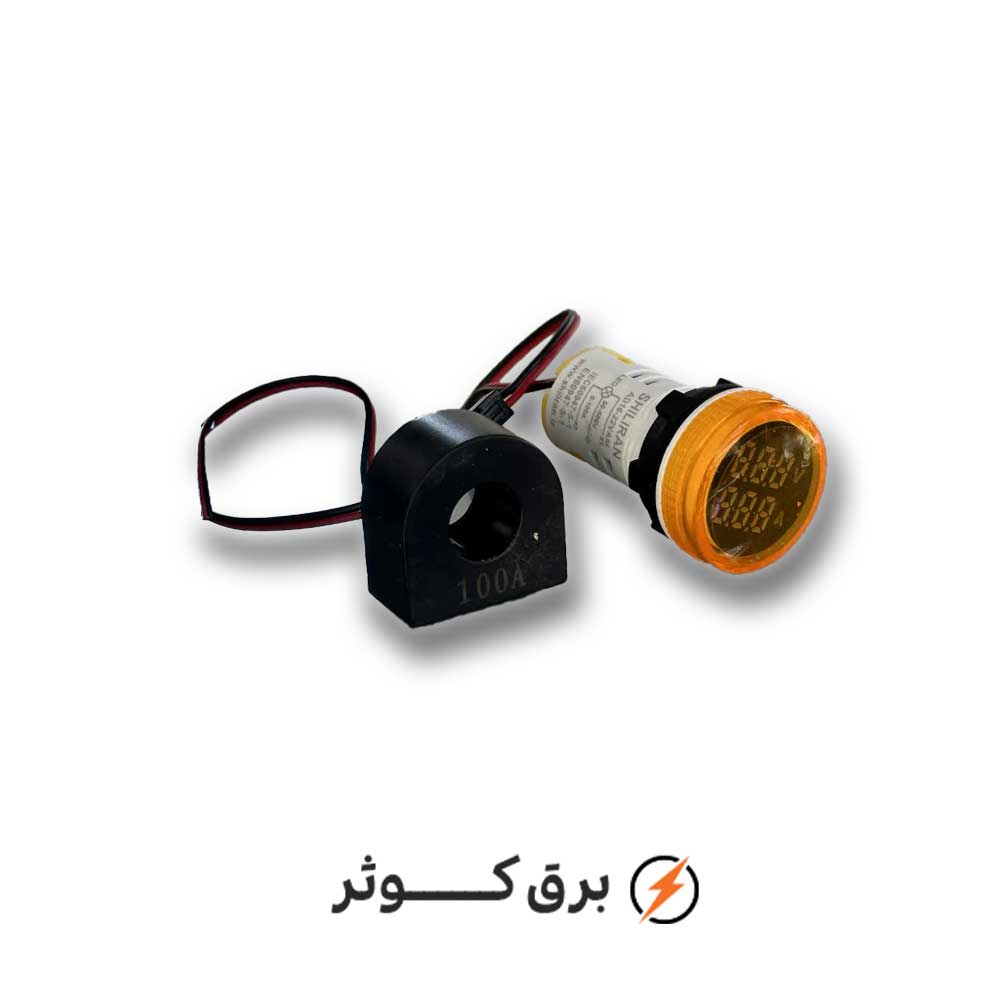 چراغ سیگنال زرد ولت + آمپر متر شیل ایران