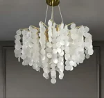 لوستر کریستالی درختی با آویز صدفی کوثر کد 7020115 - Image 2