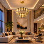 لوستر کریستالی آیروکس دو طبقه 20*60 کوثر